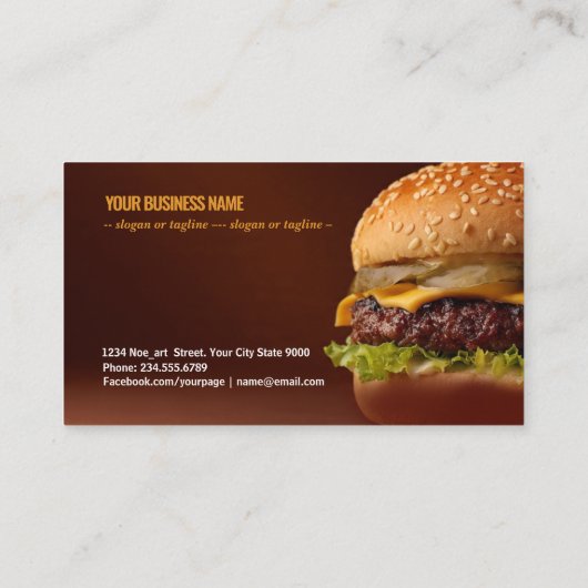 Savory Burger Delight g456 名刺 (裏面)