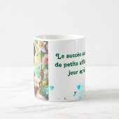Savoure le bonheur de chaque jour, belle tasse コーヒーマグカップ (中央)