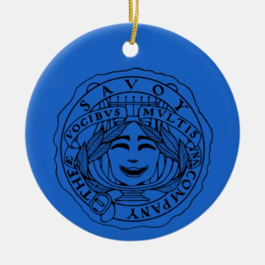 Savoy ceramic ornament blue セラミックオーナメント (正面)