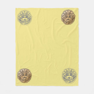 Savoy Logo blanket yellow フリースブランケット