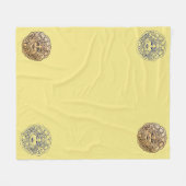 Savoy Logo blanket yellow フリースブランケット (正面(横))