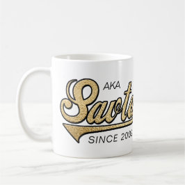 Savta/ヘブライのおじいちゃんMug「AKA Savta Since...」 コーヒーマグカップ