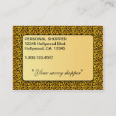 Savvy買い物客2ぽちゃぽちゃの名刺 名刺 (裏面)