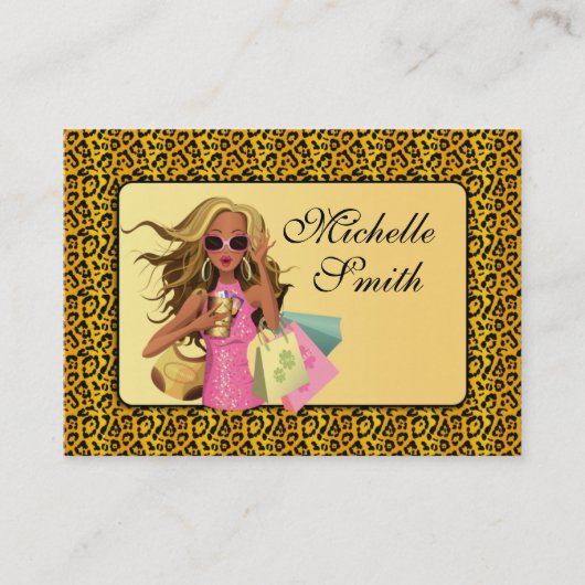 Savvy買い物客2ぽちゃぽちゃの名刺 名刺 (正面)