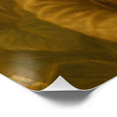 Savvy Zebra Explorer Portrait with Monocle ポスター (コーナー)