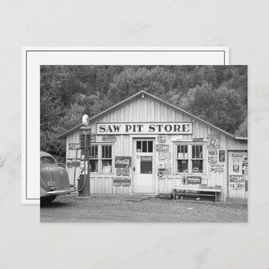 Saw Pit Store, 1940 ポストカード (正面/裏面)