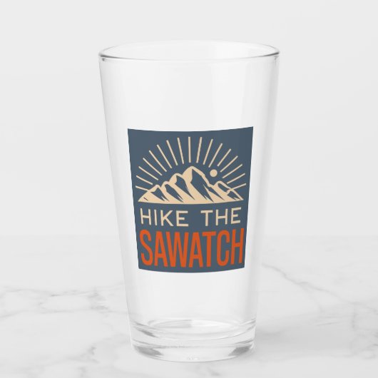 Sawatchレンジのサン・バースト タンブラーグラス (正面)