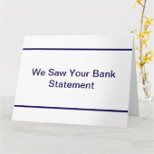 SawBankStatement カード (黄色い花)