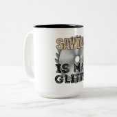 Sawdust is Man Glitter - Great Gift For Carpenter ツートーンマグカップ (正面左)