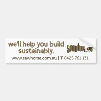 Sawhorseのバンパーステッカー バンパーステッカー