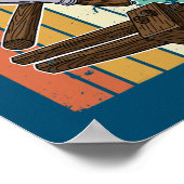 Sawmill Carpenter Carpenter Woodworker Chainsaw ポスター (角)