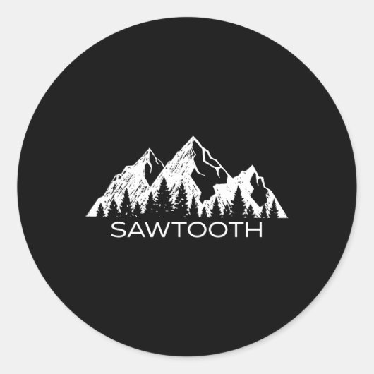 Sawtooth国立森林アイダホSawtooth山 ラウンドシール (正面)