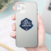 Sawtooth Mountains Idaho Hiking Badge シール (スマートフォン)