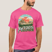 Sawtooth Mountains Idaho Tシャツ (正面)