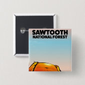 Sawtooth National Forest Travelポスター 缶バッジ (正面&裏面)