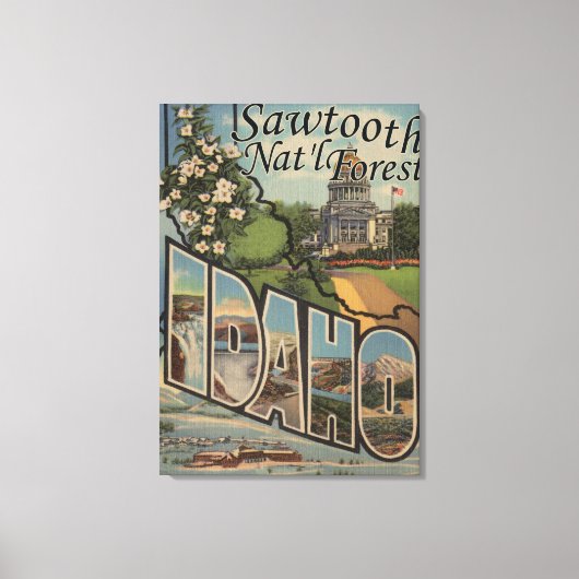 Sawtooth Nat'l Forest, Idaho – 大文字 キャンバスプリント (正面)