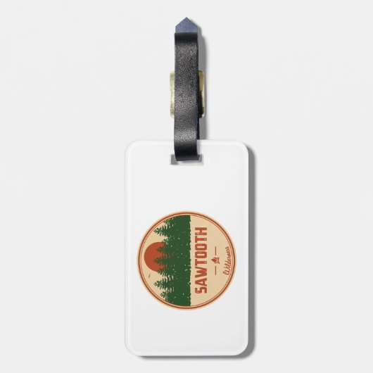 Sawtooth Wilderness Idaho ラゲッジタグ (裏面縦)