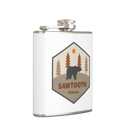 Sawtooth Wilderness Idaho Bear フラスク (右)