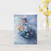 Saxプレーヤー カード (黄色い花)