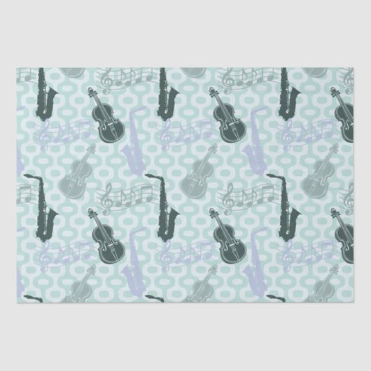 Sax and Violins Pattern 薄葉紙 (正面)