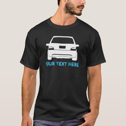 Saxoの白 + あなたの文字 tシャツ (正面)