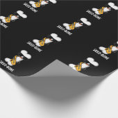 Saxo-bone おもしろい Bone おもしろい Music Pun Dark BG ラッピングペーパー (角)