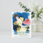 "Saxoleineのフランスのなガソリン広告 ポストカード (スタンド正面)