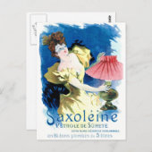 "Saxoleineのフランスのなガソリン広告 ポストカード (正面/裏面)