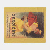 Saxoleineランプの油の赤のランプのかさ フリースブランケット (正面(横))