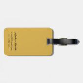 Saxoleineランプの油の赤のランプのかさ ラゲッジタグ (裏面横)