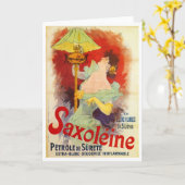 Saxoleine、ジュールChéret カード (黄色い花)