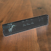 Saxophone And Music Notes デスクネームプレート (側面)