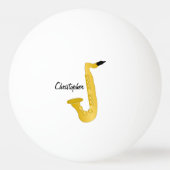 Saxophone Design 卓球ボール (正面)