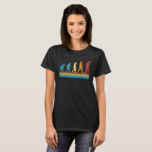 Saxophone Evolution Retro Saxophone Player Saxopho Tシャツ (正面フル)
