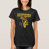 Saxophone For Men Women Reed Instrument Tシャツ (正面)