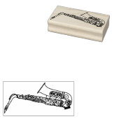 Saxophone Musician Band Teacher Rubber Stamp ラバースタンプ (押印)