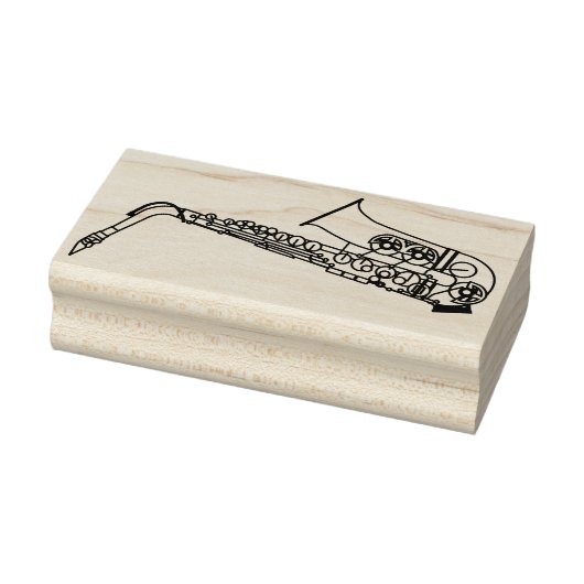 Saxophone Musician Band Teacher Rubber Stamp ラバースタンプ (スタンプ)