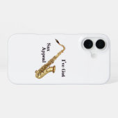 Saxophone Phone Case iPhone 16ケース (裏面横)