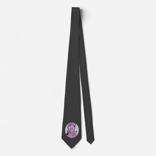 Saxophone Player Musical Notes Jazz Music ネクタイ (正面)