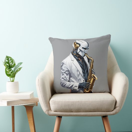 saxophone robot クッション (椅子)