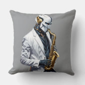 saxophone robot クッション (正面)