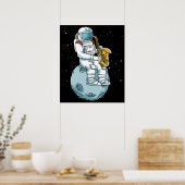 Saxophone Saxophonist Gifts Jazz Music Saxophone ポスター (キッチン)