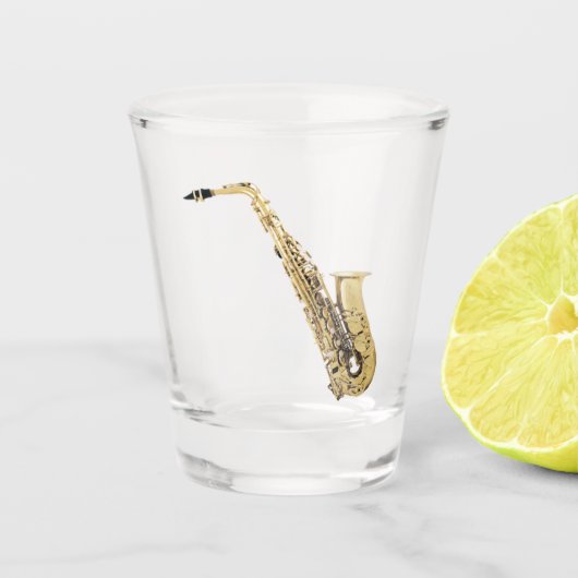 Saxophone Shot Glass ショットグラス (正面)