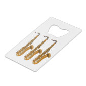 Saxophones クレジットカード栓抜き (裏面アングル)