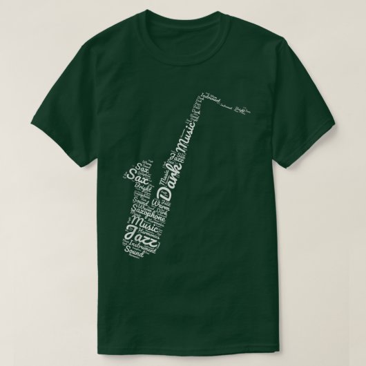 Saxophonist Jazz Music Saxophone  Tシャツ (デザイン正面)