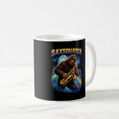 Saxsquatch コーヒーマグカップ (正面右)