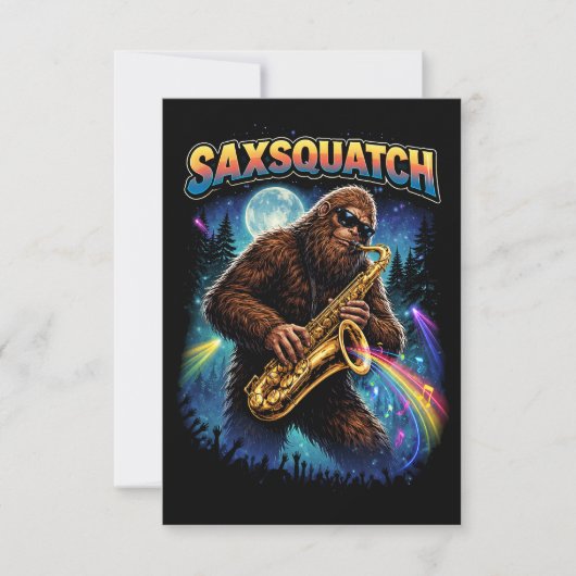 Saxsquatch サンキューカード (正面)