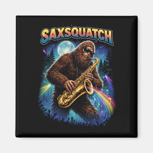 Saxsquatch マグネット (正面)