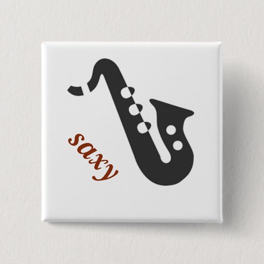 saxy 缶バッジ (正面)