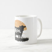 Say —モーかわいい牛のシルエット コーヒーマグカップ (正面右)